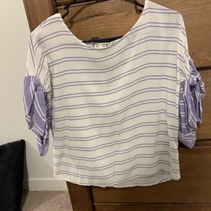 Blue striped Buckle shirt